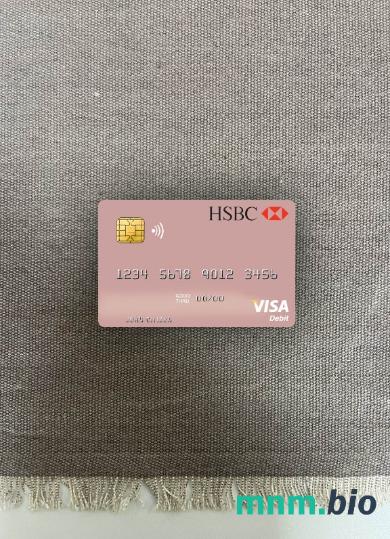 Turkey HSBC bank visa obciążyć card wygląd fotograficzny skan PSD + zdjęcie